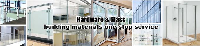 4-12 mm Doppelverglasung Aluminium Drehtür mit klarem Glas und Edelstahl Screen Netting Material 0