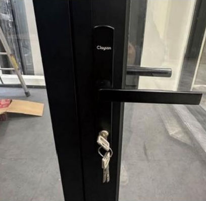 Energieeffizienz Aluminiumklappbare Tür Dicke Profil Glasklapptür