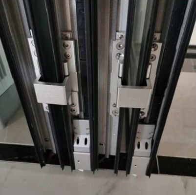 Gehärtetes Glas Aluminium-Zweifach-Patio-Türen mit thermischem Bruchprofil