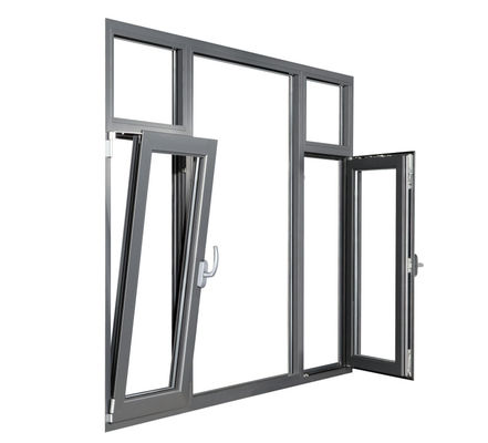 Anpassungsfähige Aluminium-Tilt- und Drehfenster schalldicht mit isoliertem Glas