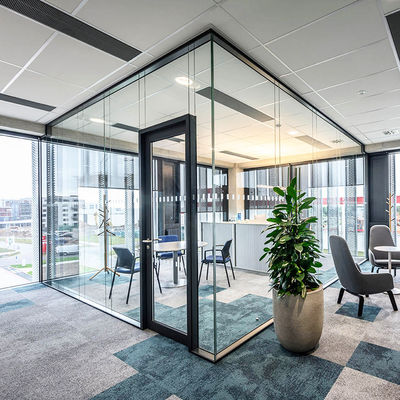 Schwerlastglastrennwand Sicherheit Aluminiumprofil Glastrennwand