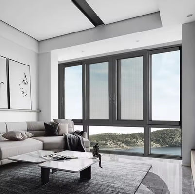 Kommerzielle schalldichte Aluminiumrahmenrutschfenster mit isoliertem Glas