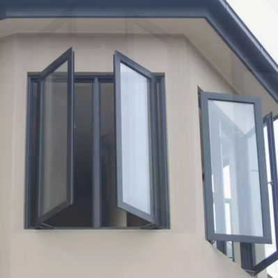 Neues Design Aluminium-Gehäuse Schaukel-Fenster mit gehärtetem Glas