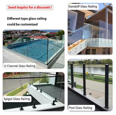 Lamel U-Kanal-Glasbalustrade mit Verbundglas