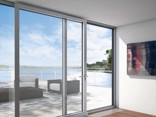 Umweltfreundliche Aluminium-Schiebetür Balkon mit dünnen 4 Aluminium-Gehäuse Schiebetür