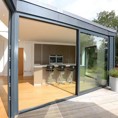 Schwere Aluminiumschiebetür Isolierte gehärtetes Glas Schiebetüren