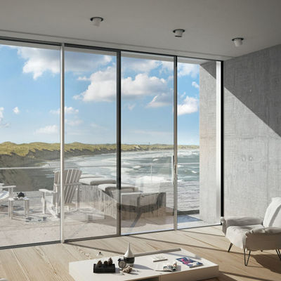 Schwere Aluminiumschiebetür Isolierte gehärtetes Glas Schiebetüren