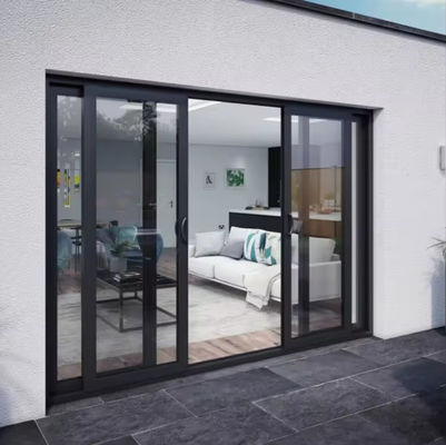 Sicherheit Wohnraum Aluminium Gleitglas Türen Isoliertes Glas mit thermischem Bruchprofil