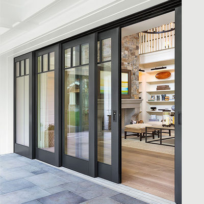 Isolierte gehärteten Aluminium-Glas-Türen mit Schwerlast-Profil