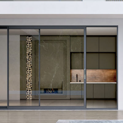 Individuelle Abmessungen Aluminium Schiebetür Isoliertes Glas Doppelverglasung Schiebetüren