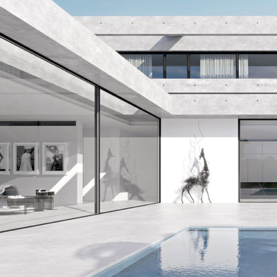 Einfache Installation Aluminium-Innenschiebetüren