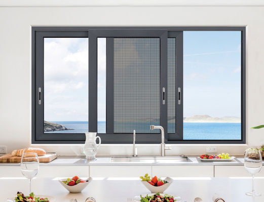 Außen Hurrikanbeständige Slimline Aluminium Schiebetüren Fluorkohlenstoffsprühen