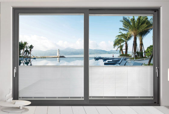 Tempered Clear Glass Aluminium Schiebetüren Thermal Break Multi Slide Patio Türen