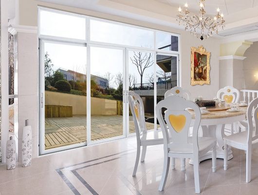 Isoliertes Sicherheitsglas Aluminiumprofil Schiebetür thermischer Bruch Schiebetür ersetzen