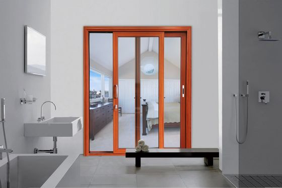 Robuste Schiebetüren aus Aluminiumprofil, anpassbar mit gehärtetem Glas