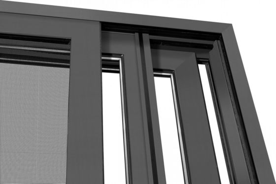 Robuste Schiebetüren aus Aluminiumprofil, anpassbar mit gehärtetem Glas