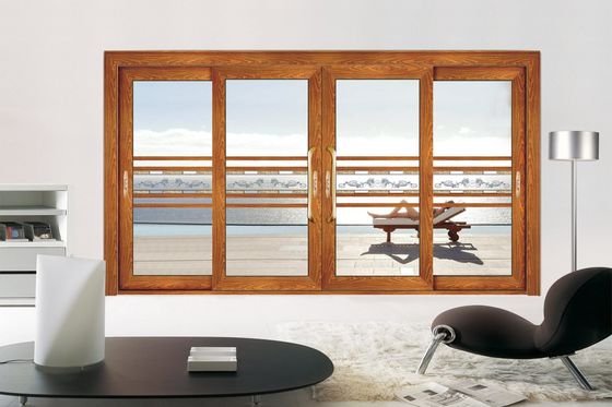 Doppelglas-Aluminium-Schiebetür Hurrikanbeständigkeit Mehrfachschiebetür