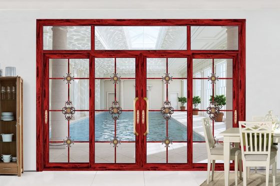 Doppelglas-Aluminium-Schiebetür Hurrikanbeständigkeit Mehrfachschiebetür