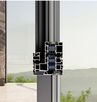 Aluminiumhaltiges Schwungfenster mit Verbundglas und gehärtetem Isolierglas