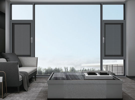 Energieeinsparende Schwingfenster aus Aluminium aus gehärtetem Glas
