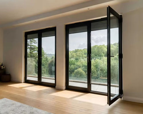 Custom Design Sicherheits-Aluminium-Swing-Tür Einfache Installation Swing-Glas-Tür