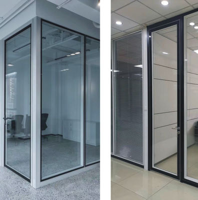 Dauerhafte dicke Schwingtür aus Aluminium, gehärtetes, laminiertes, isoliertes Glas