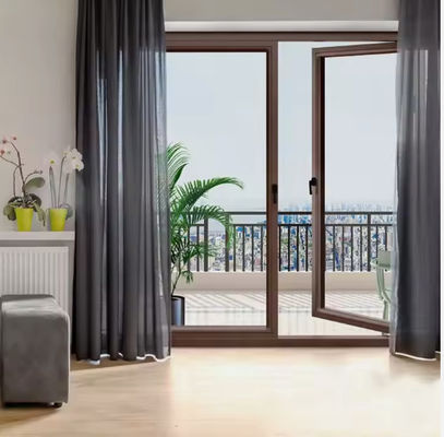 SZG Haus Aluminium Doppelglas Schwingetür für Sicherheit und glatt offen