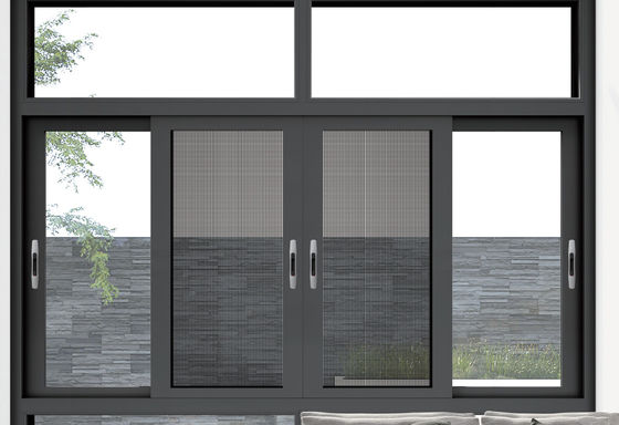 Glatter Betrieb Aluminium-Schiebefenster mit Doppelglas
