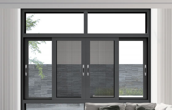 Glatter Betrieb Aluminium-Schiebefenster mit Doppelglas