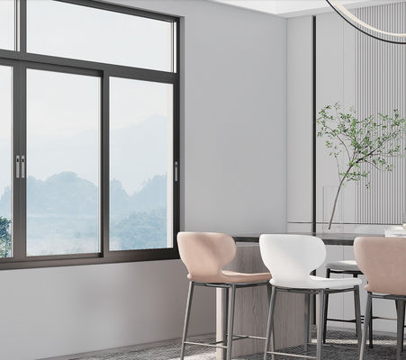 SZG Pulver beschichtet Schiebefenster aus Aluminium mit Multi-Punkt-Sperrsystem und Hardware