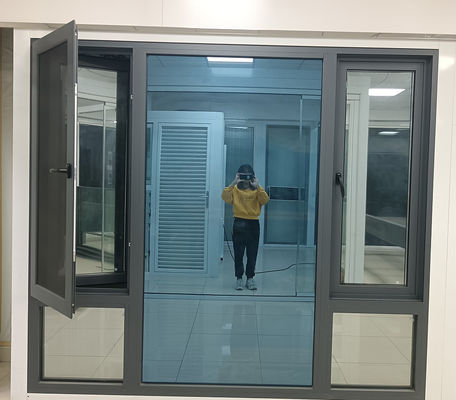 Anodisierte Fertig-Aluminium-Swing-Fenster kundenspezifische Aluminium-Fenster