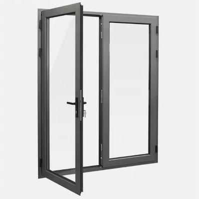 Doppeltür Aluminium-Glas-Swing-Tür anpassbar mit modernem Design