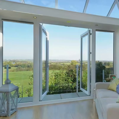 Gewerblich isolierte Aluminium-Doppelschwingtür-Pulverbeschichtungsfläche