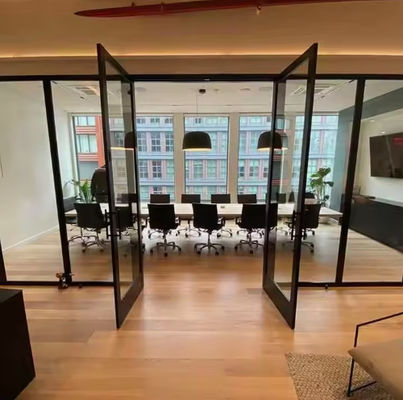 Eintritts-Schwingtür aus Aluminium Korrosionsbeständige Tür aus Aluminiumglas