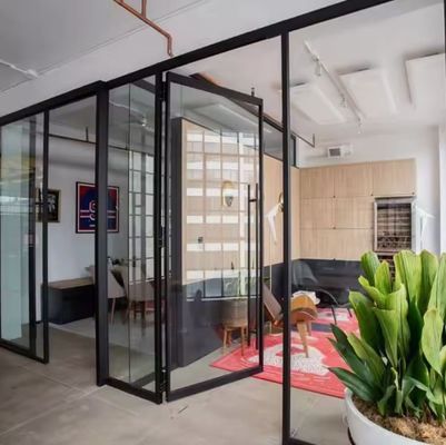 Eintritts-Schwingtür aus Aluminium Korrosionsbeständige Tür aus Aluminiumglas