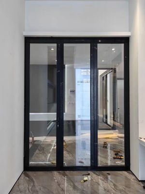 Energieeffizienz Aluminiumklappbare Tür Dicke Profil Glasklapptür