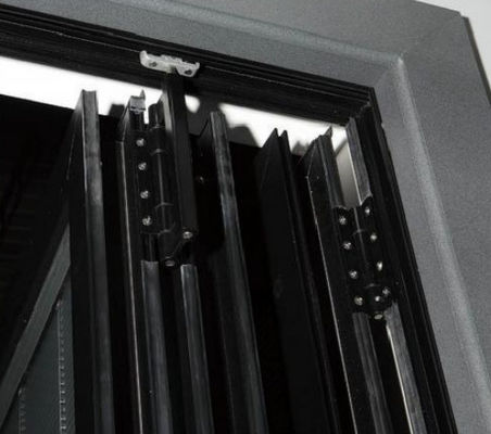 Glatte Betrieb Aluminium Klapptür Schwerlast Aluminium Akkordeon Tür