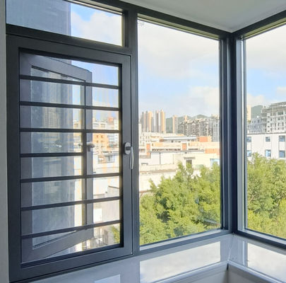 Anpassungsfähiges Aluminium-Swing-Fenster mit Pulverbeschichtung