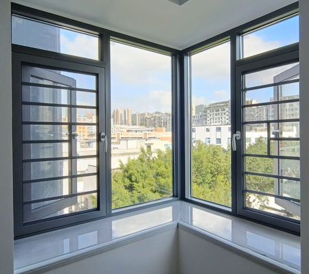 Anpassungsfähiges Aluminium-Swing-Fenster mit Pulverbeschichtung