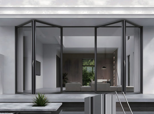 Wärmeabbruchsicherheit Glas Aluminium Klapptür Gewerblicher Balkon Klapptür