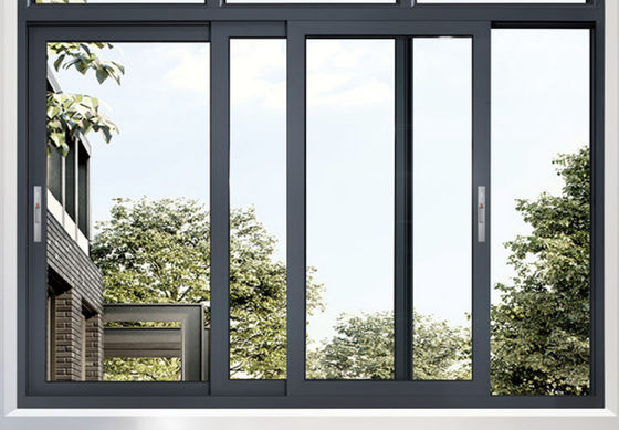 Gehärtetes Laminat aus Aluminium Schiebefenster Sicherheitsfenster aus Aluminiumglas