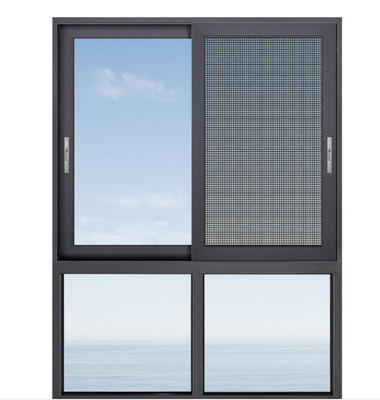 Wärmedämmung Aluminium-Schiebefenster Isoliertes Glas Aluminium-Rahmen-Schiebefenster