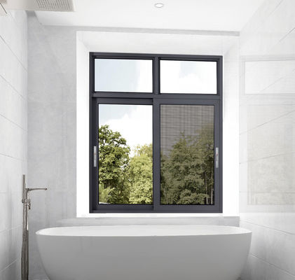 Pulverbeschichtetes Aluminium-Schiebefenster Insektenschutz Doppelverglasung Schiebefenster