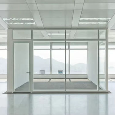 Moderne schalldichte Glaspartition mit Pulverbeschichtung Aluminiumrahmen