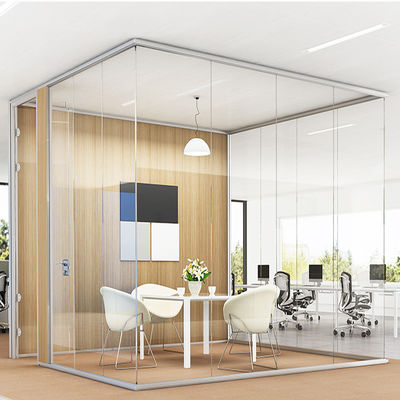 Schlankes Design Aluminiumglas Bürodelungen Sicherheit mit Multi-Punkt-Sperre