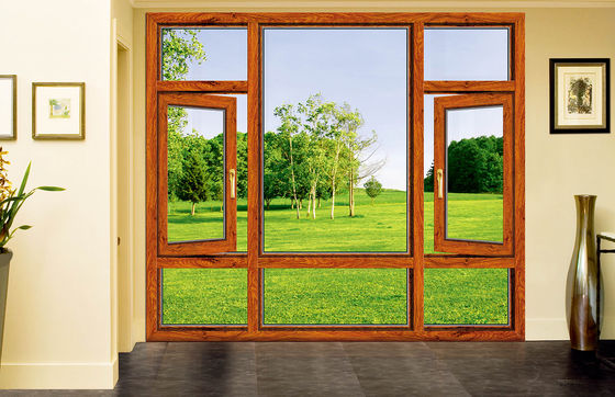 Pulverbeschichtung Aluminium-Tilt-Turn-Fenster mit Hitzebeständigkeit und Schalldichtung