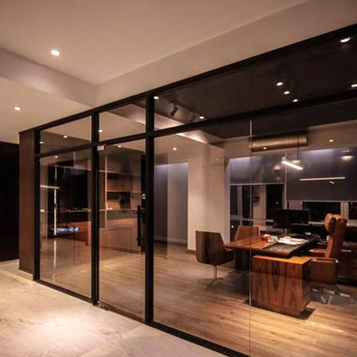 Gewerbliche Rahmenlose Glas Bürowände Anpassungsfähiges Farbglas