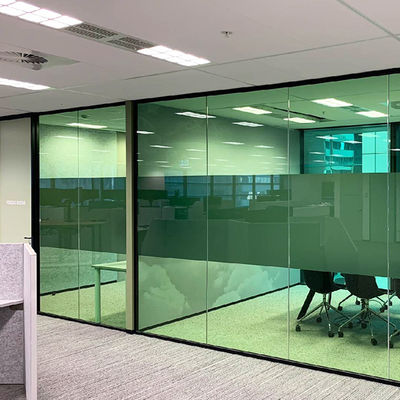 Gewerbliche Rahmenlose Glas Bürowände Anpassungsfähiges Farbglas