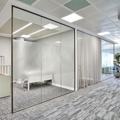 Schlanke Rahmen abnehmbares Glas Trennwände Klares und gehärtetes Glas