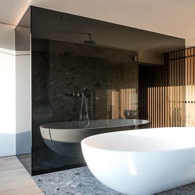 Farbiges Glas Innenglas Trennwände Zuhause mit Aluminiumrahmen